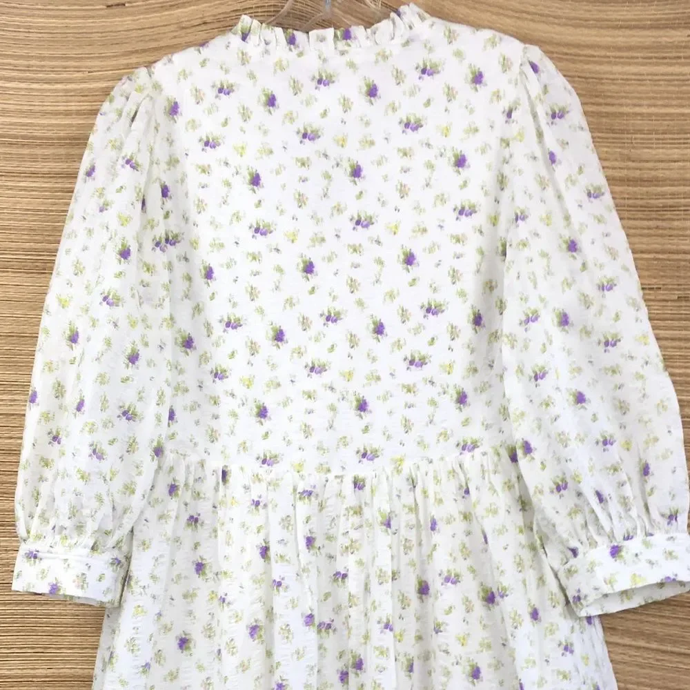 HYACINTH HOUSE Tuckernuck Sweet Floral Amelia Mini Dress Size XS